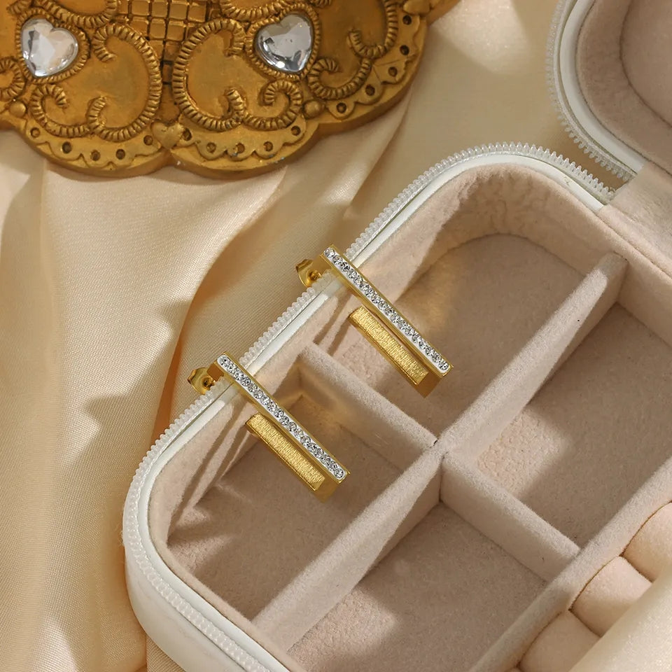 Square Zircon Earring