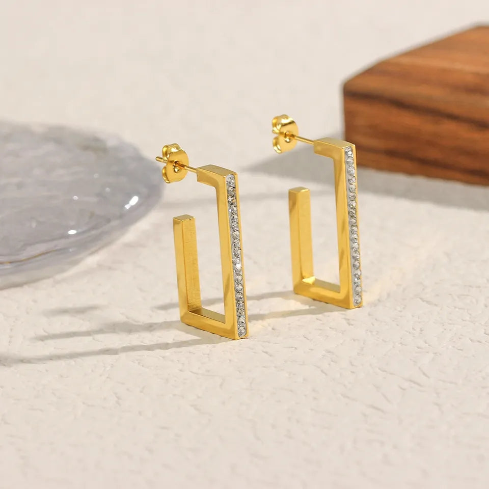 Square Zircon Earring