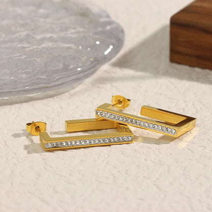 Square Zircon Earring