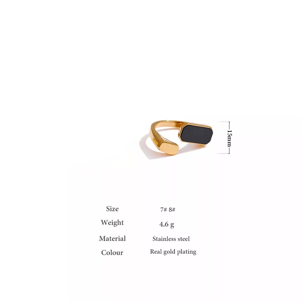 Black Stone Ring